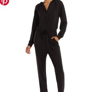 Z supply black long sleeve jumpsuit